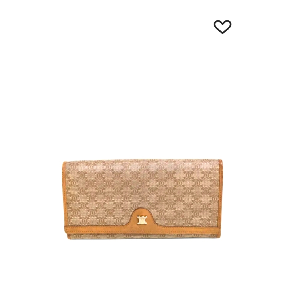 Celine Elegant Tan Designer Clutch/ Wallet
